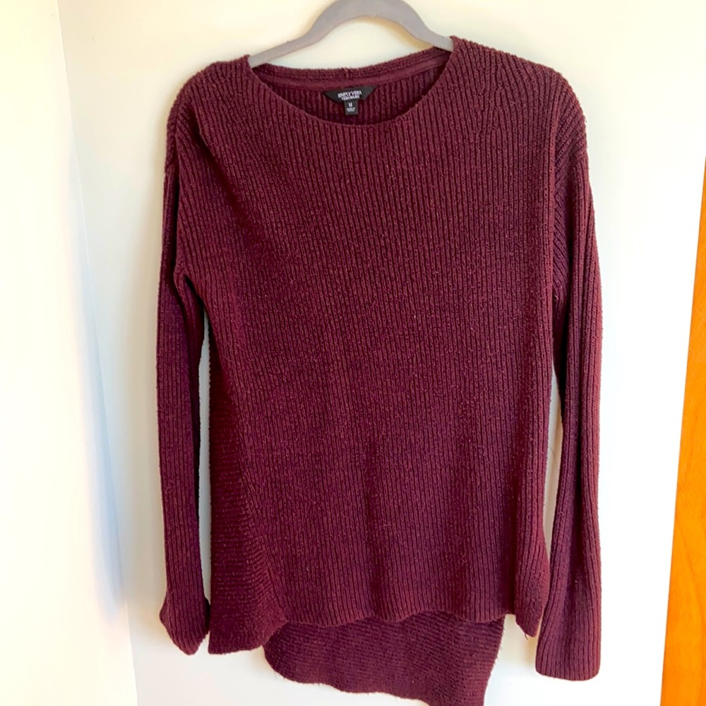 Simply Vera Wang burgundy sweater